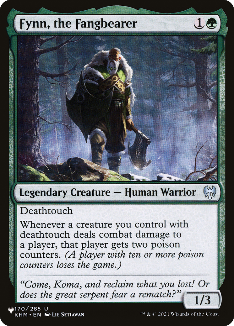 Fynn, the Fangbearer [The List] | Grognard Games