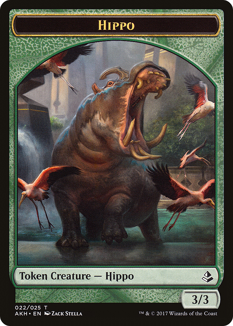 Hippo (AKH-022) - Amonkhet Tokens Foil | Grognard Games