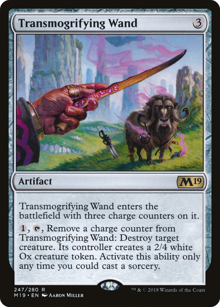 Transmogrifying Wand [Core Set 2019] | Grognard Games