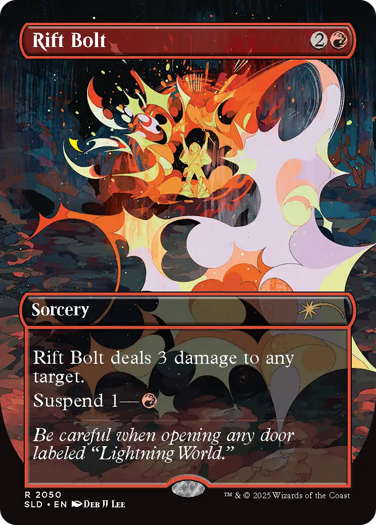 Rift Bolt (SLD-2050) - Secret Lair Drop (Borderless) Foil | Grognard Games