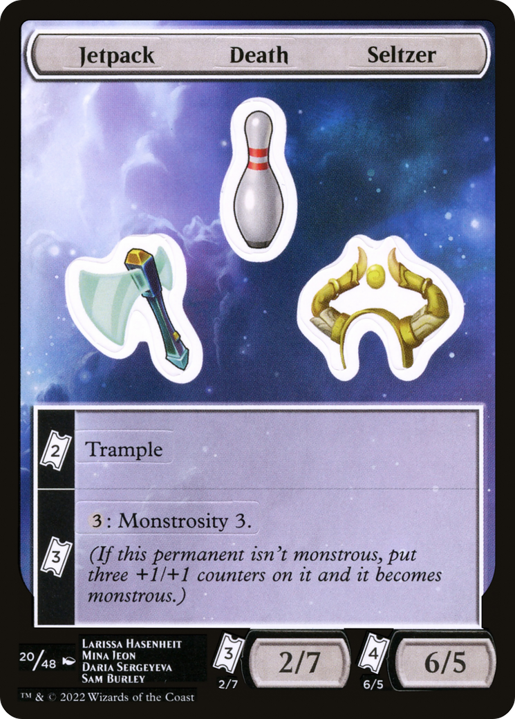 Jetpack Death Seltzer [Unfinity Stickers] | Grognard Games
