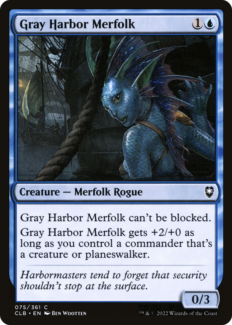 Gray Harbor Merfolk [Commander Legends: Battle for Baldur's Gate] | Grognard Games