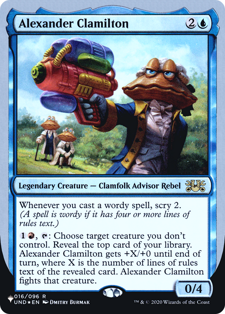 Alexander Clamilton (Unfinity Foil Edition) [The List] | Grognard Games
