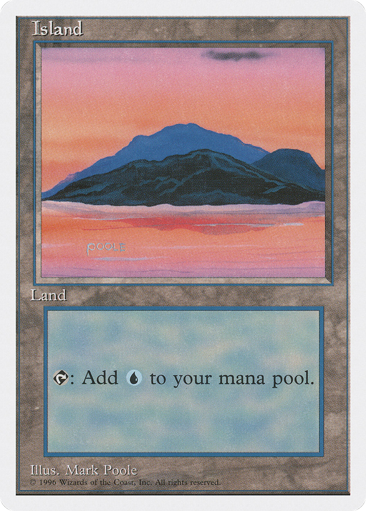 Island (Signature on Bottom Left) [Introductory Two-Player Set] | Grognard Games