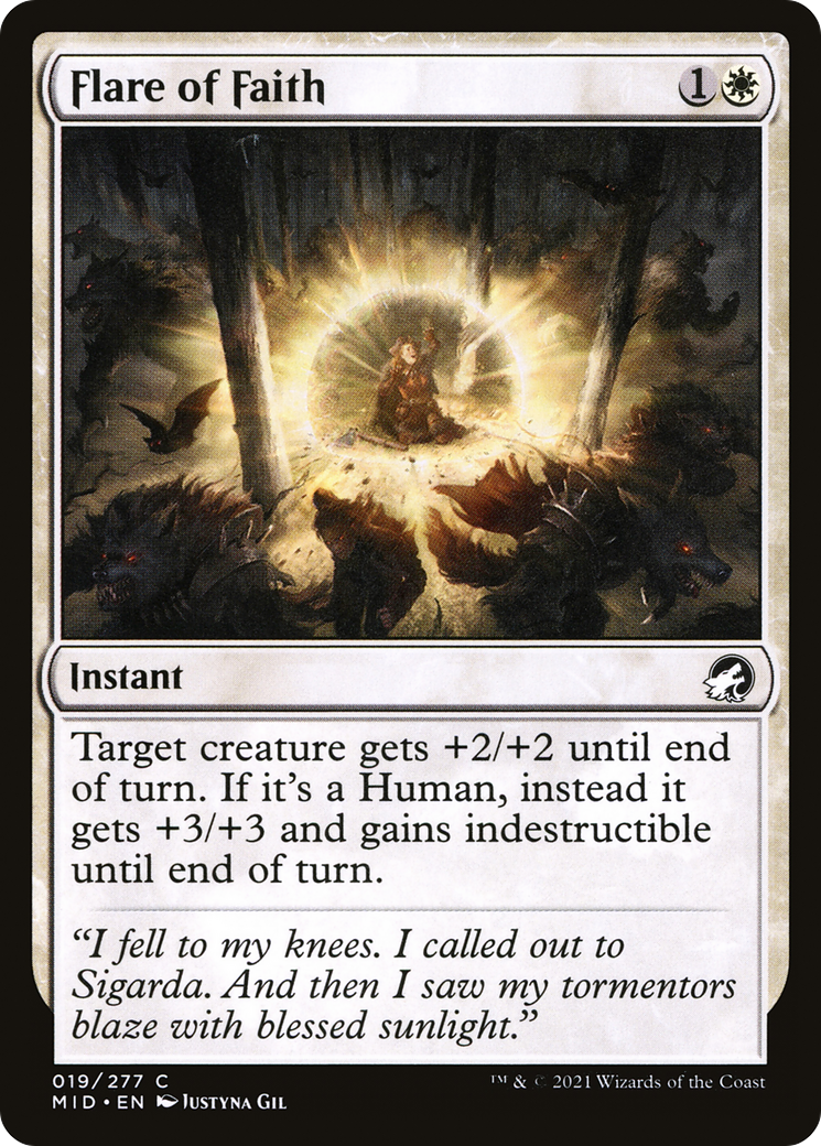 Flare of Faith [Innistrad: Midnight Hunt] | Grognard Games