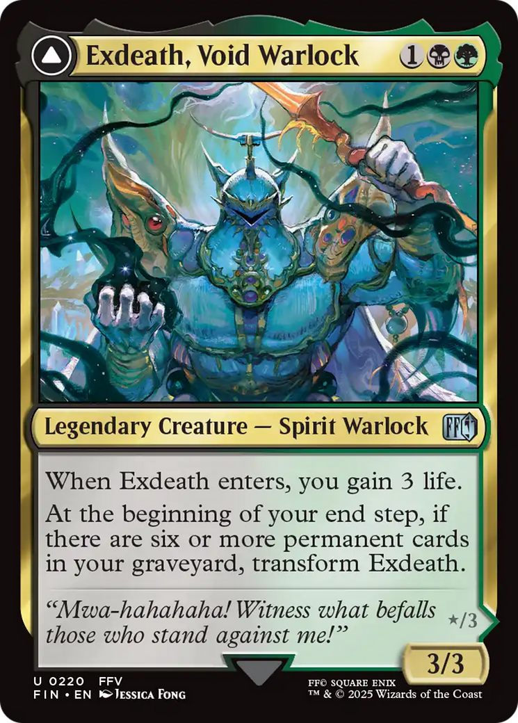 Exdeath, Void Warlock // Neo Exdeath, Dimension's End (FIN-220) - FINAL FANTASY | Grognard Games