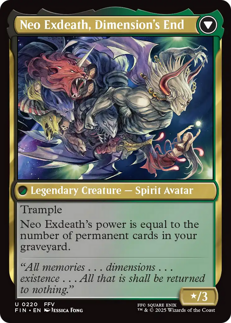 Exdeath, Void Warlock // Neo Exdeath, Dimension's End (FIN-220) - FINAL FANTASY | Grognard Games