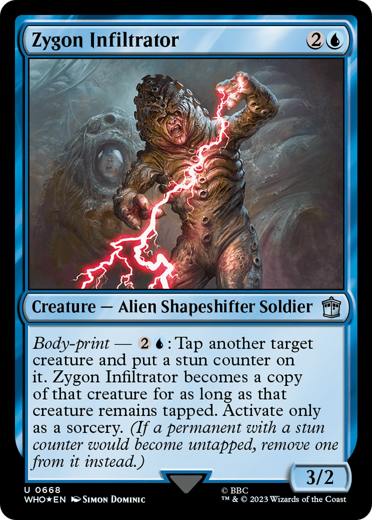 Zygon Infiltrator (Surge Foil) [Doctor Who] | Grognard Games