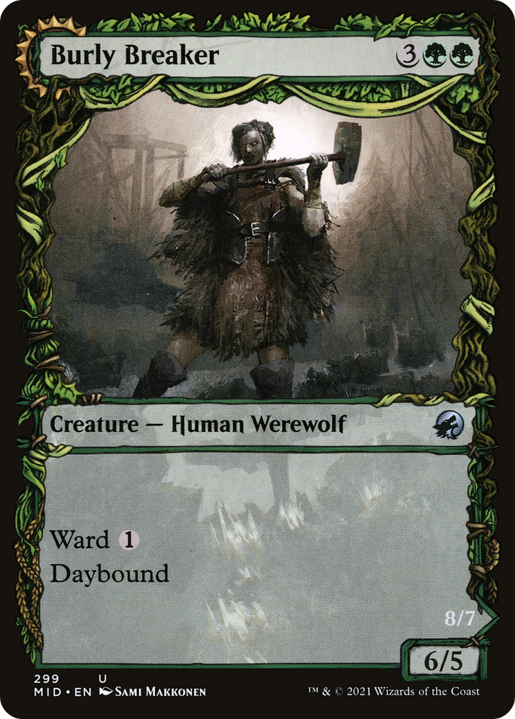 Burly Breaker // Dire-Strain Demolisher (Showcase Equinox) [Innistrad: Midnight Hunt] | Grognard Games