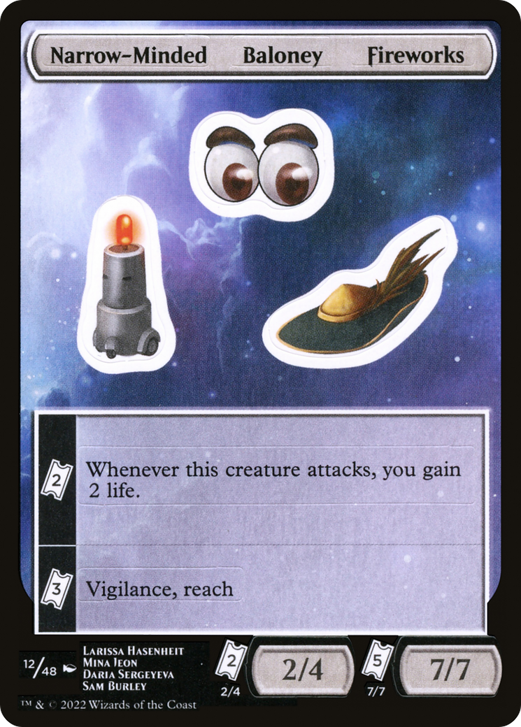 Narrow-Minded Baloney Fireworks [Unfinity Stickers] | Grognard Games