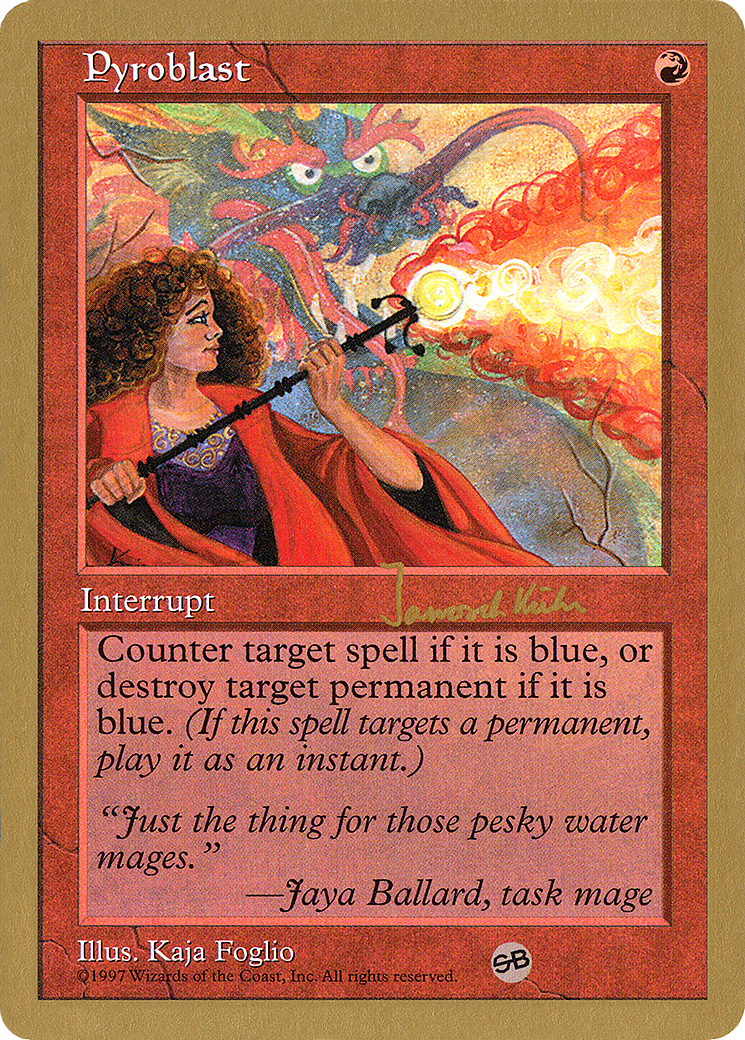 Pyroblast (Janosch Kuhn) (SB) [World Championship Decks 1997] | Grognard Games