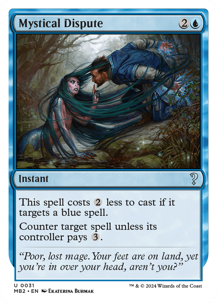 Mystical Dispute (White Border) [Mystery Booster 2] | Grognard Games