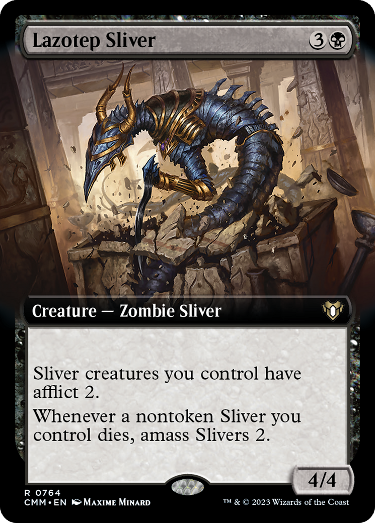 Lazotep Sliver (Extended Art) [Commander Masters] | Grognard Games