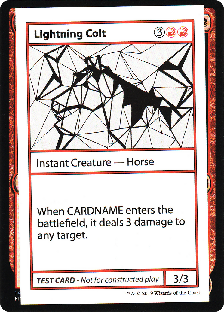 Lightning Colt (2021 Edition) [Mystery Booster Playtest Cards] | Grognard Games