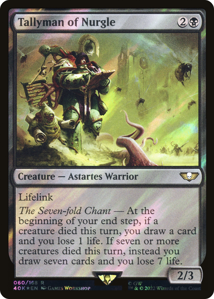 Tallyman of Nurgle (Surge Foil) [Universes Beyond: Warhammer 40,000] | Grognard Games