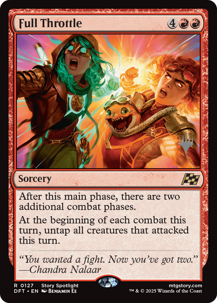 Full Throttle (Promo Pack) [Aetherdrift Promos] | Grognard Games