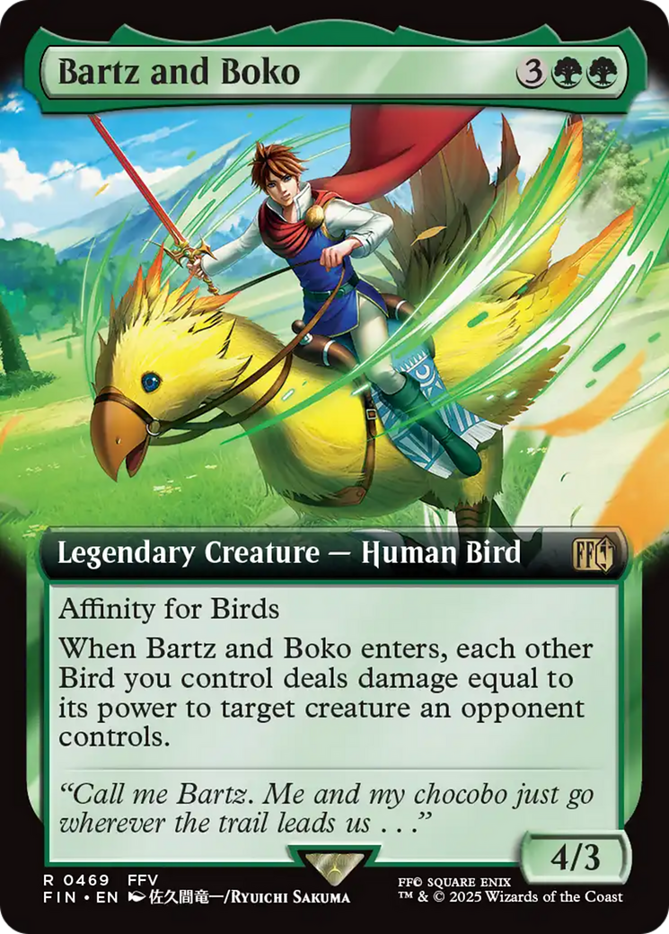 Bartz and Boko (Extended Art) [FINAL FANTASY] | Grognard Games