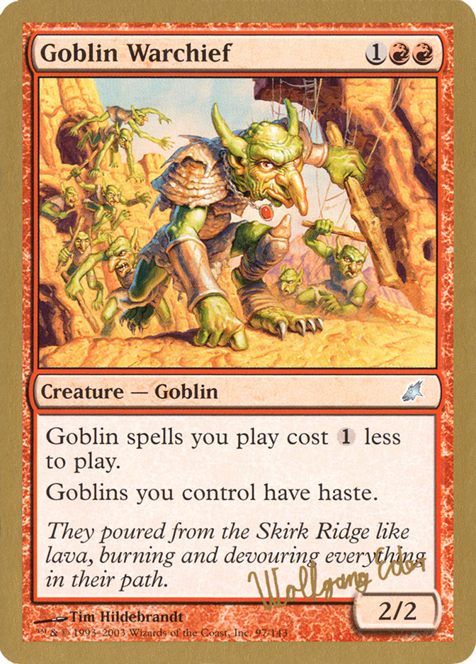 Goblin Warchief (Wolfgang Eder) [World Championship Decks 2003] | Grognard Games