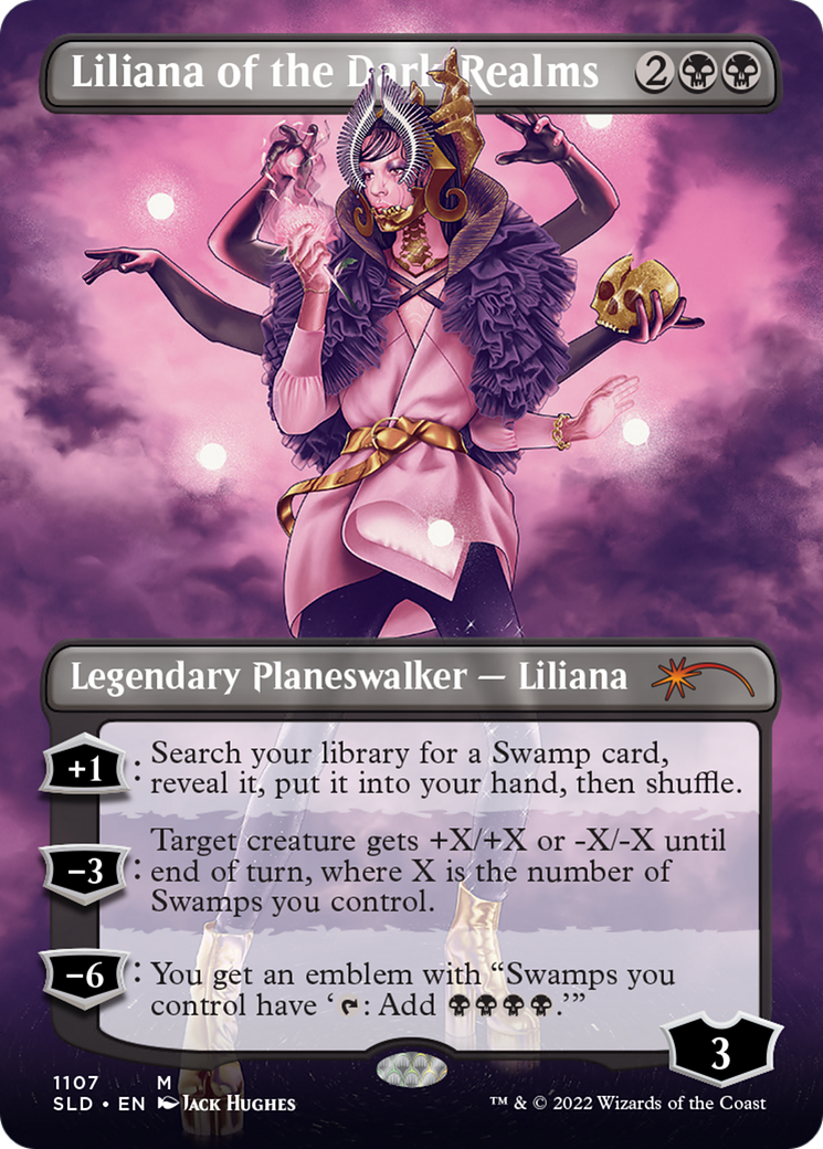Liliana of the Dark Realms (Borderless) [Secret Lair Drop Series] | Grognard Games