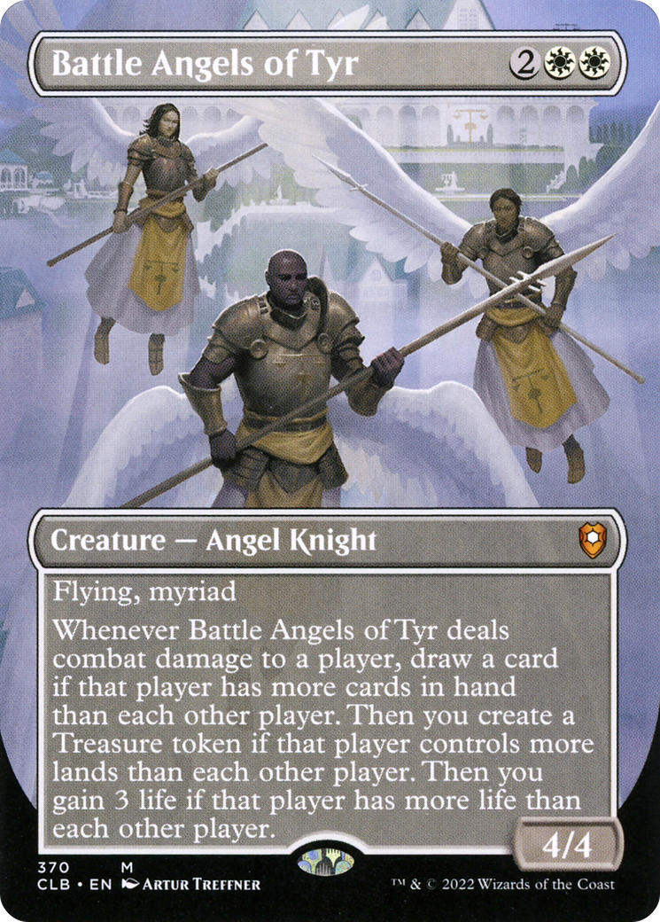 Battle Angels of Tyr (Borderless Alternate Art) [Commander Legends: Battle for Baldur's Gate] | Grognard Games