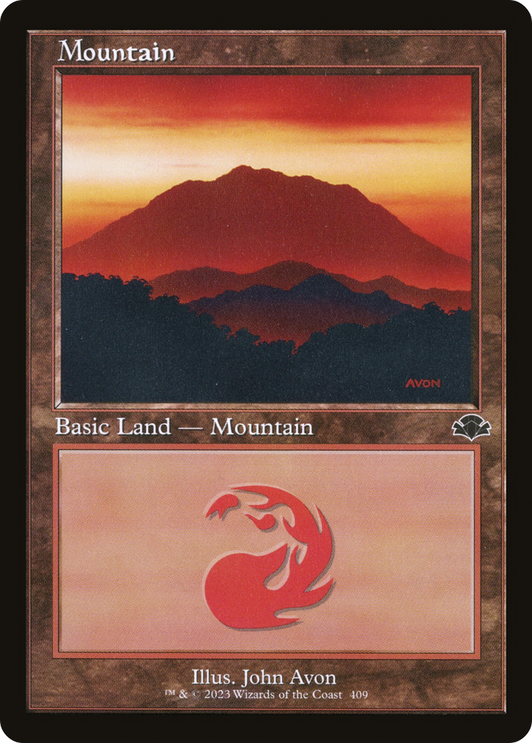 Mountain (409) (Retro) [Dominaria Remastered] | Grognard Games