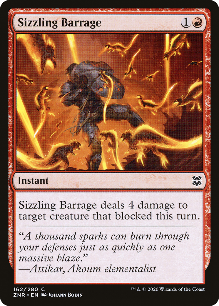 Sizzling Barrage [Zendikar Rising] | Grognard Games