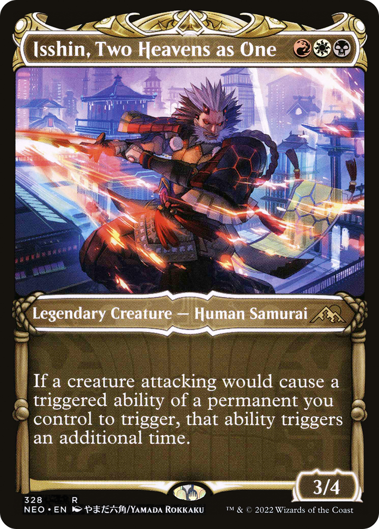 Isshin, Two Heavens as One (Showcase Samurai) [Kamigawa: Neon Dynasty] | Grognard Games