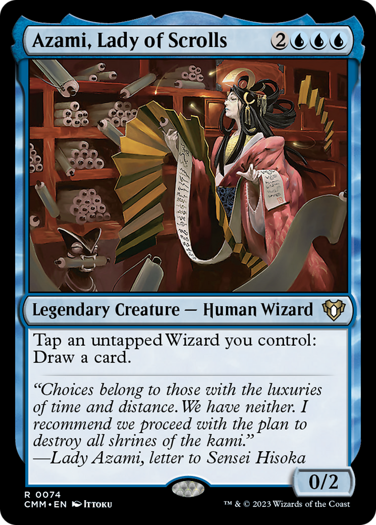 Azami, Lady of Scrolls [Commander Masters] | Grognard Games