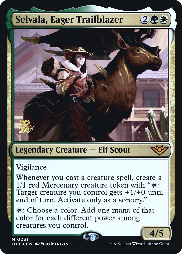 Selvala, Eager Trailblazer [Outlaws of Thunder Junction Prerelease Promos] | Grognard Games