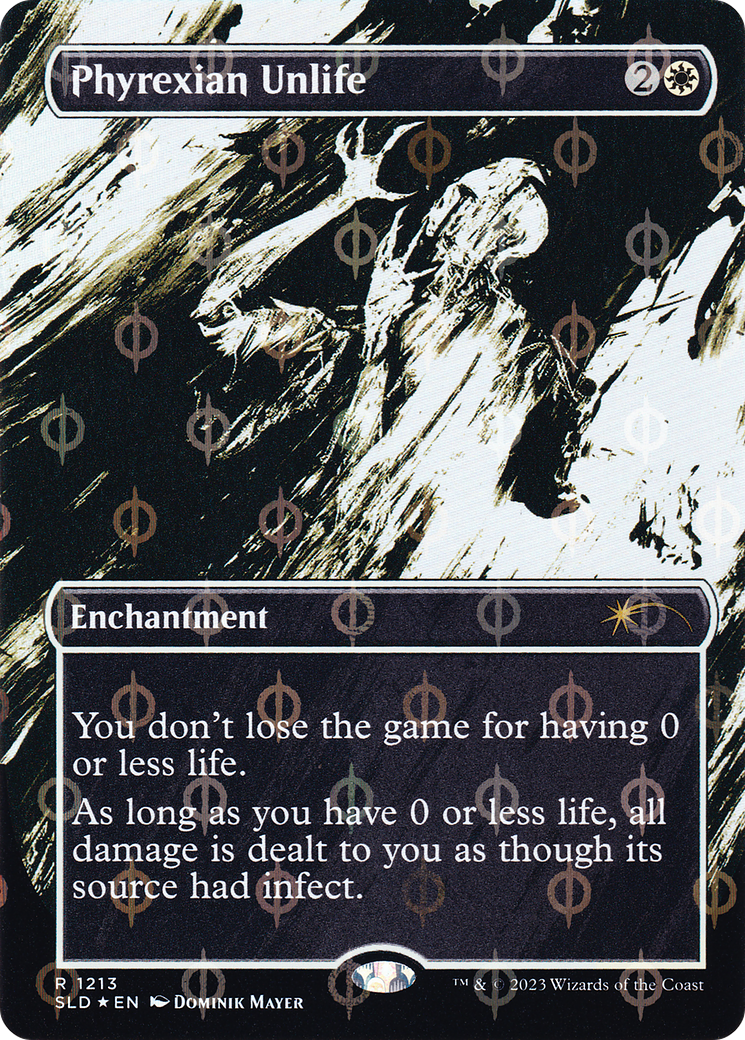 Phyrexian Unlife (Borderless Ichor Step-and-Compleat Foil) [Secret Lair Drop Series] | Grognard Games