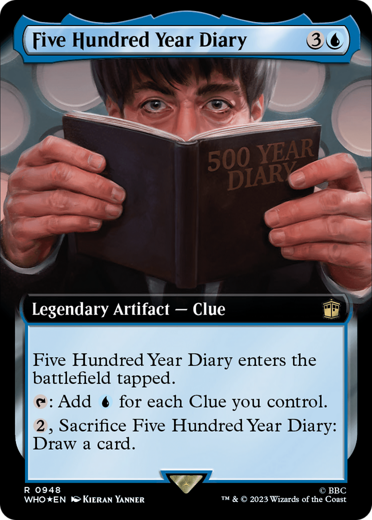 Five Hundred Year Diary (Extended Art) (Surge Foil) [Doctor Who] | Grognard Games