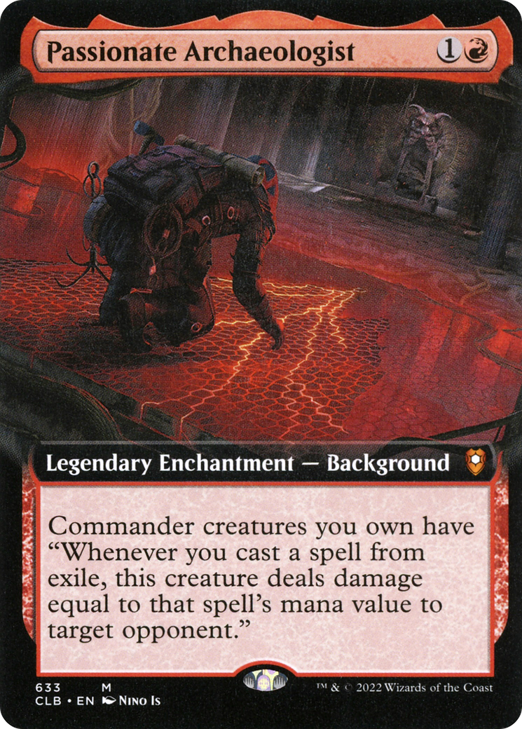 Passionate Archaeologist (Extended Art) [Commander Legends: Battle for Baldur's Gate] | Grognard Games