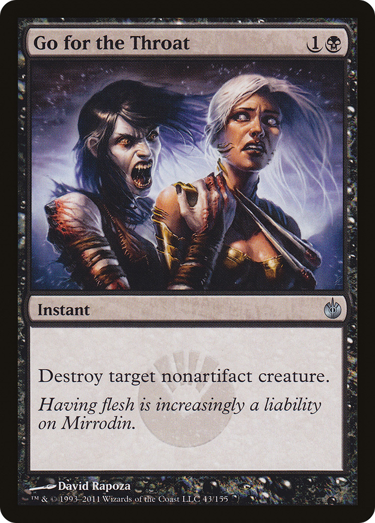 Go for the Throat (MBS-043) - Mirrodin Besieged Foil | Grognard Games