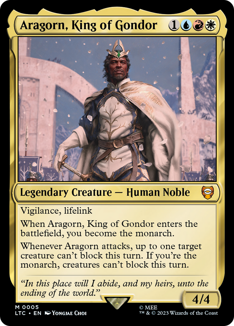 Aragorn, King of Gondor [The Lord of the Rings: Tales of Middle-Earth Commander] | Grognard Games