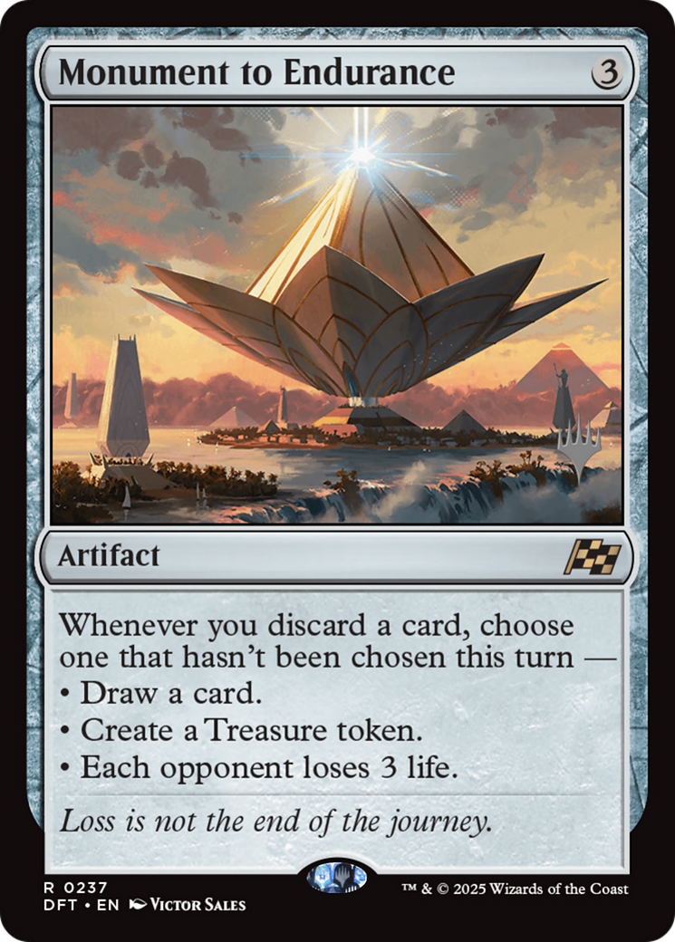 Monument to Endurance (Promo Pack) [Aetherdrift Promos] | Grognard Games