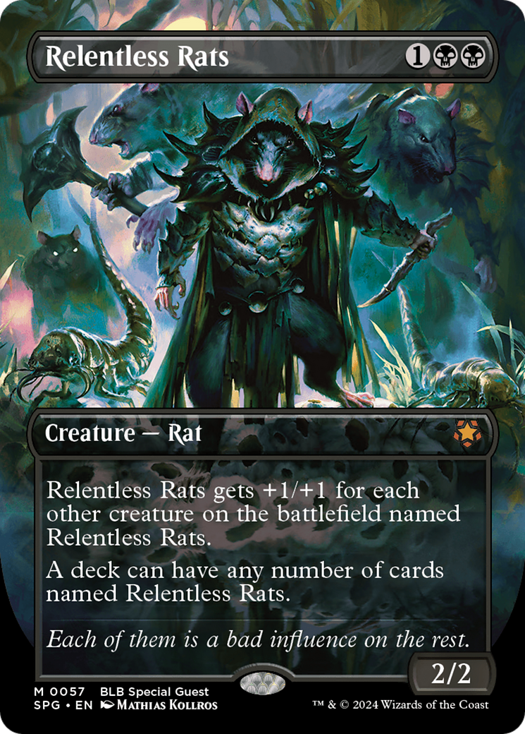 Relentless Rats (Borderless) [Bloomburrow Special Guests] | Grognard Games