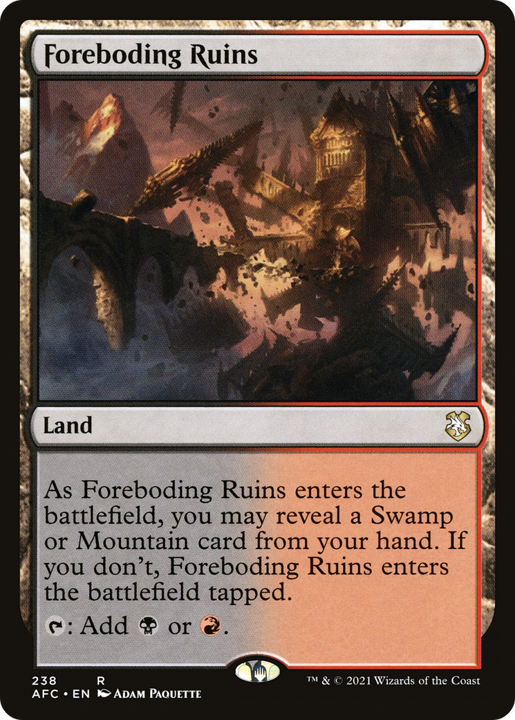 Foreboding Ruins [Dungeons & Dragons: Adventures in the Forgotten Realms Commander] | Grognard Games