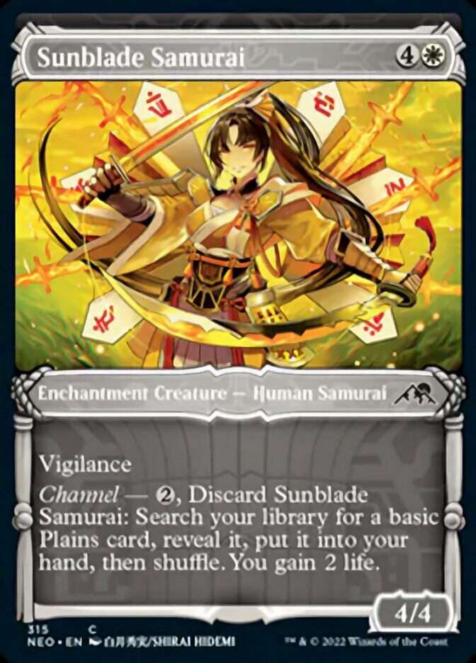 Sunblade Samurai (Showcase Samurai) [Kamigawa: Neon Dynasty] | Grognard Games