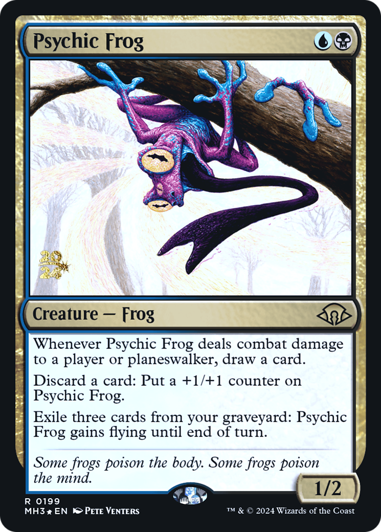 Psychic Frog [Modern Horizons 3 Prerelease Promos] | Grognard Games