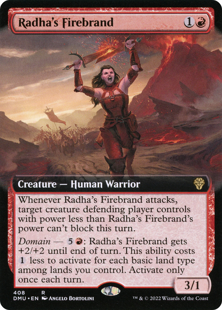 Radha's Firebrand (Extended Art) [Dominaria United] | Grognard Games