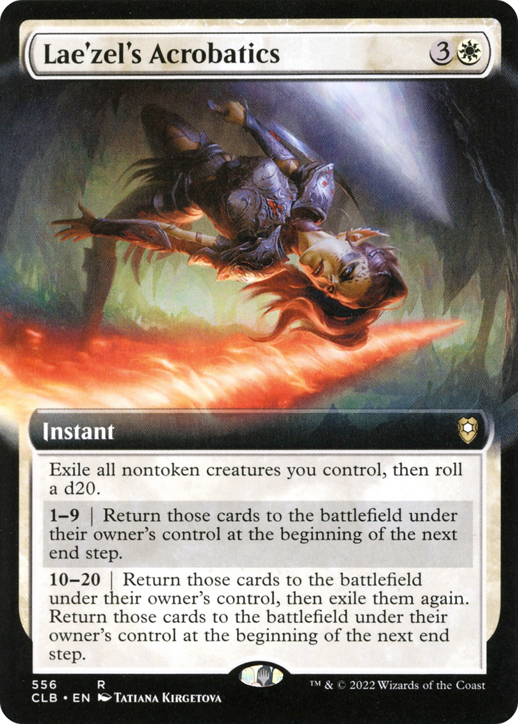 Lae'zel's Acrobatics (Extended Art) [Commander Legends: Battle for Baldur's Gate] | Grognard Games