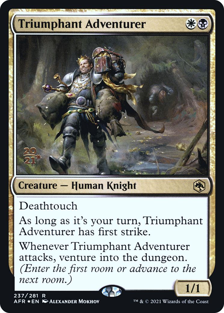 Triumphant Adventurer [Dungeons & Dragons: Adventures in the Forgotten Realms Prerelease Promos] | Grognard Games