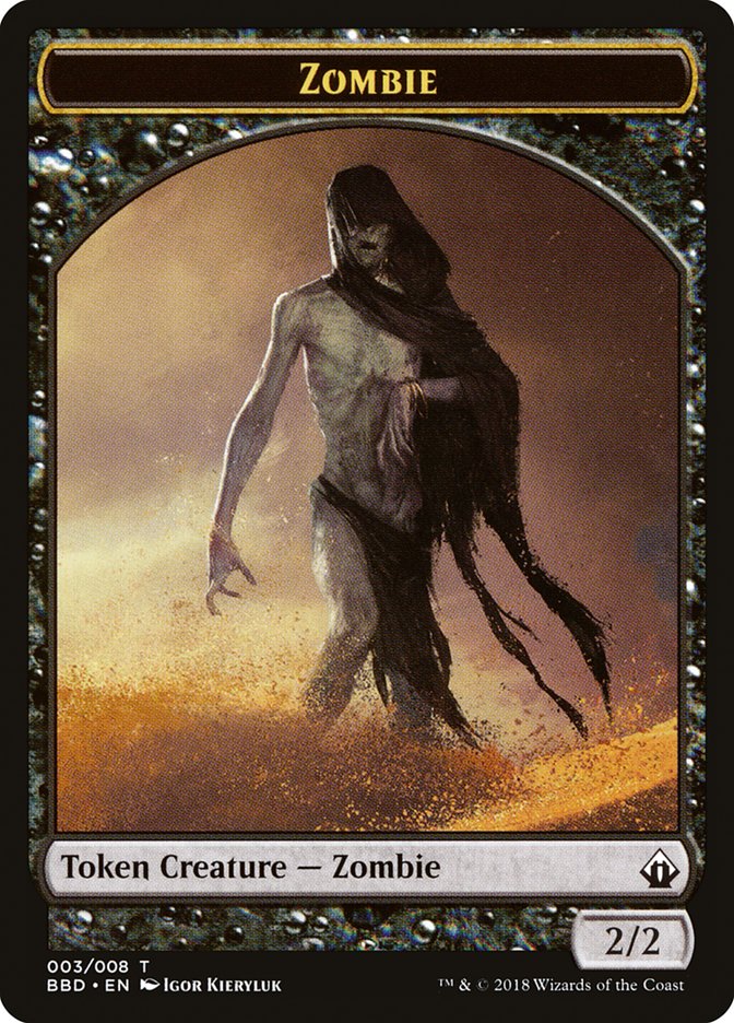 Zombie Token [Battlebond Tokens] | Grognard Games