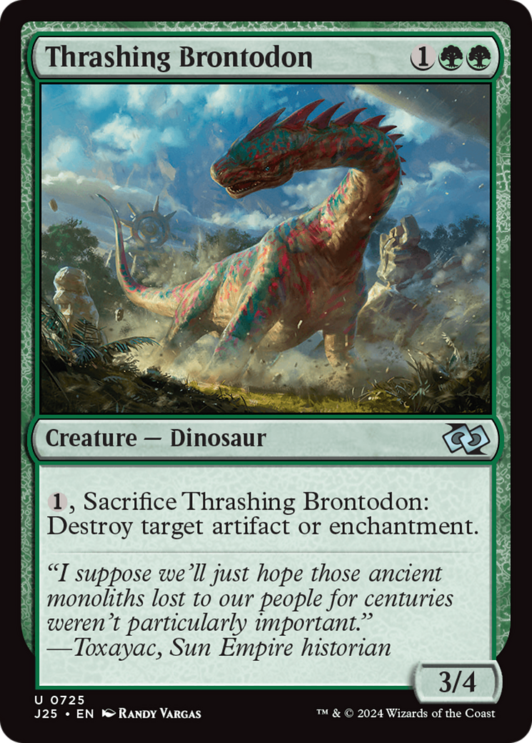 Thrashing Brontodon [Foundations Jumpstart] | Grognard Games