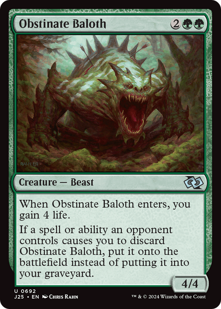 Obstinate Baloth [Foundations Jumpstart] | Grognard Games