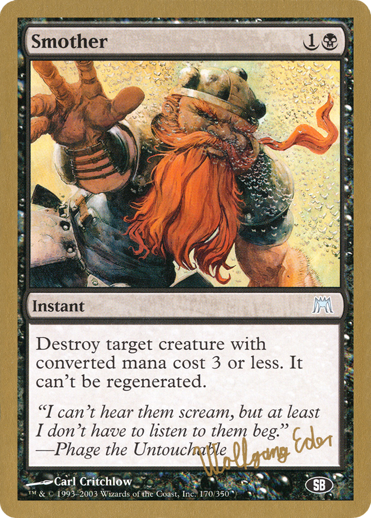 Smother (Wolfgang Eder) (SB) [World Championship Decks 2003] | Grognard Games