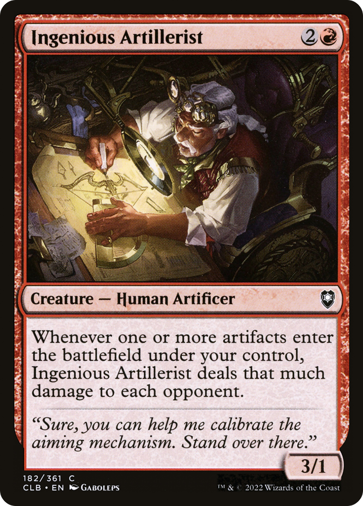 Ingenious Artillerist [Commander Legends: Battle for Baldur's Gate] | Grognard Games