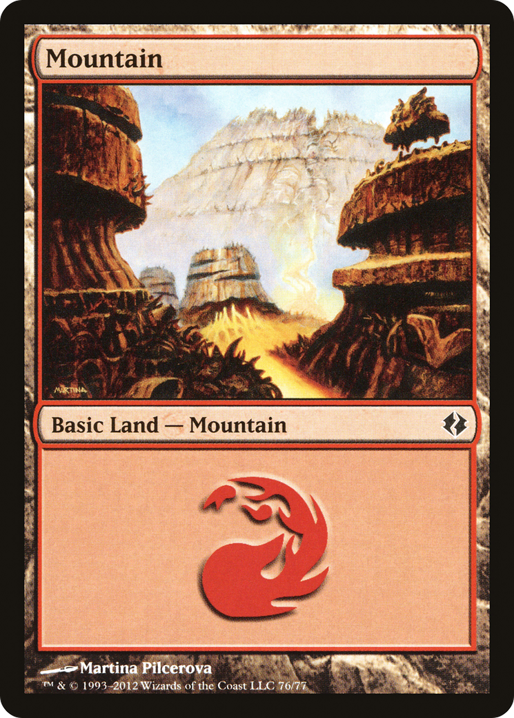 Mountain (76) [Duel Decks: Venser vs. Koth] | Grognard Games