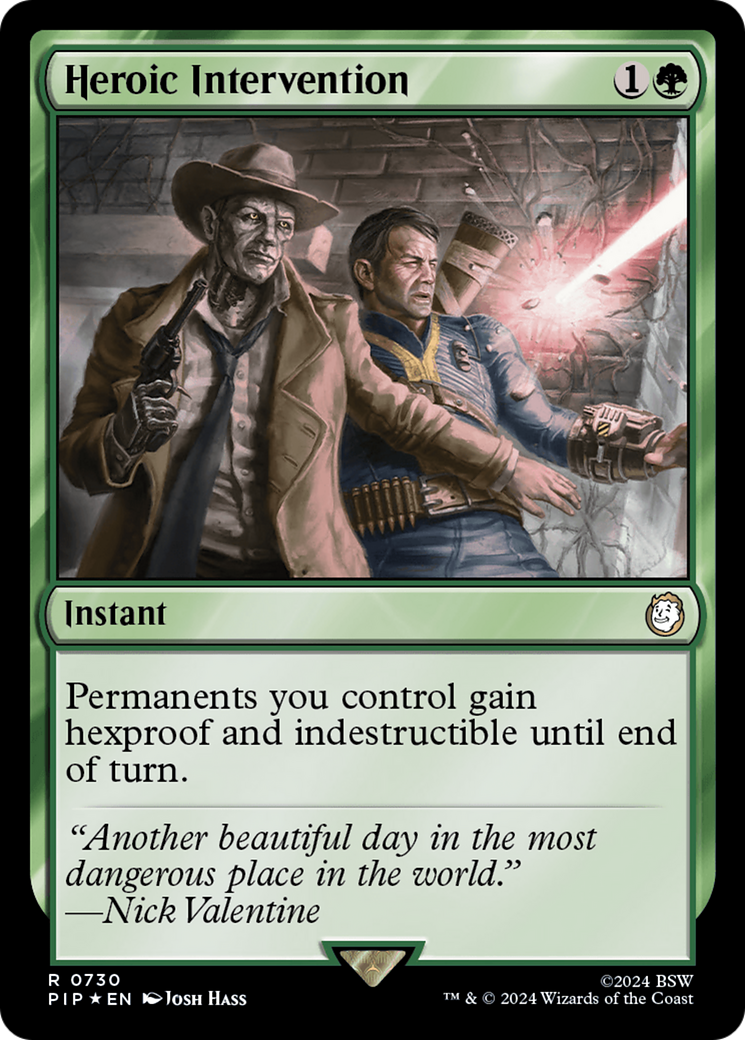 Heroic Intervention (Surge Foil) [Fallout] | Grognard Games