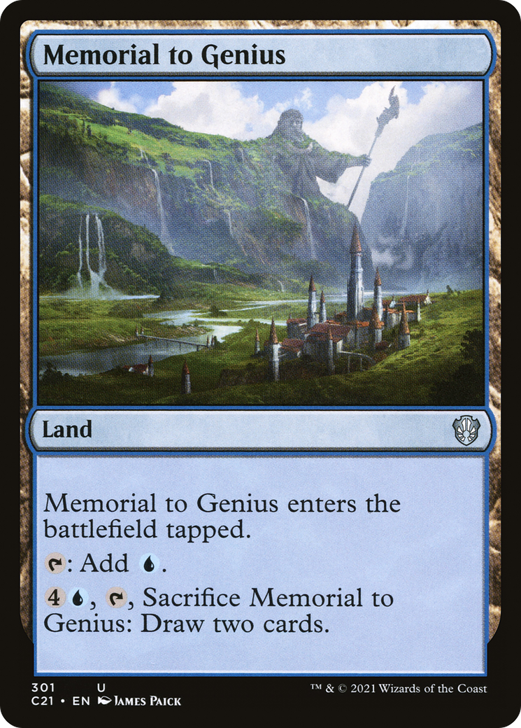Memorial to Genius [Commander 2021] | Grognard Games